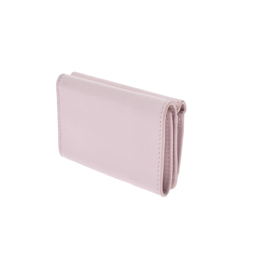 Balenciaga Wallet Paper fold Tri Leather Pink